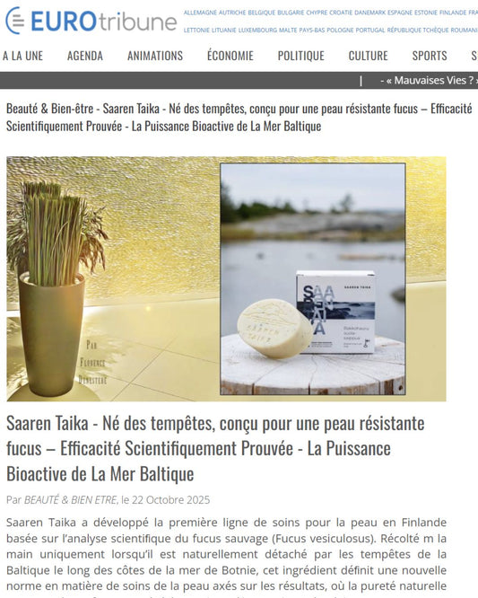 Saaren Taika: Finnish Bladderwrack Skincare Featured in French Media