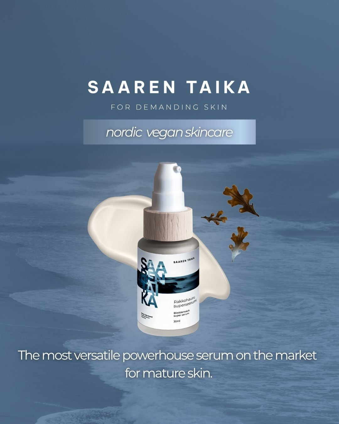 Nordic Vegan Skincare with Clinically Proven Results: Bladderwrack Super Serum