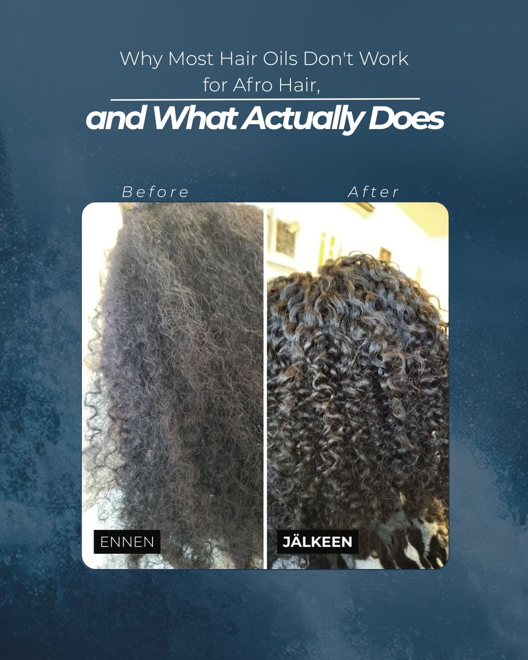 Why Most Hair Oils Don't Work for Afro Hair, and What Actually Does
