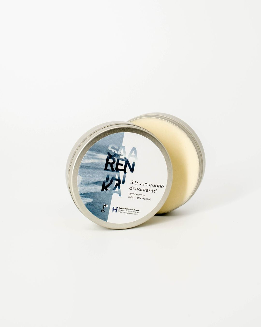 Lemongrass Cream Deodorant Unisex for Sensitive Skin, Baking Soda-Free and Aluminium-Free