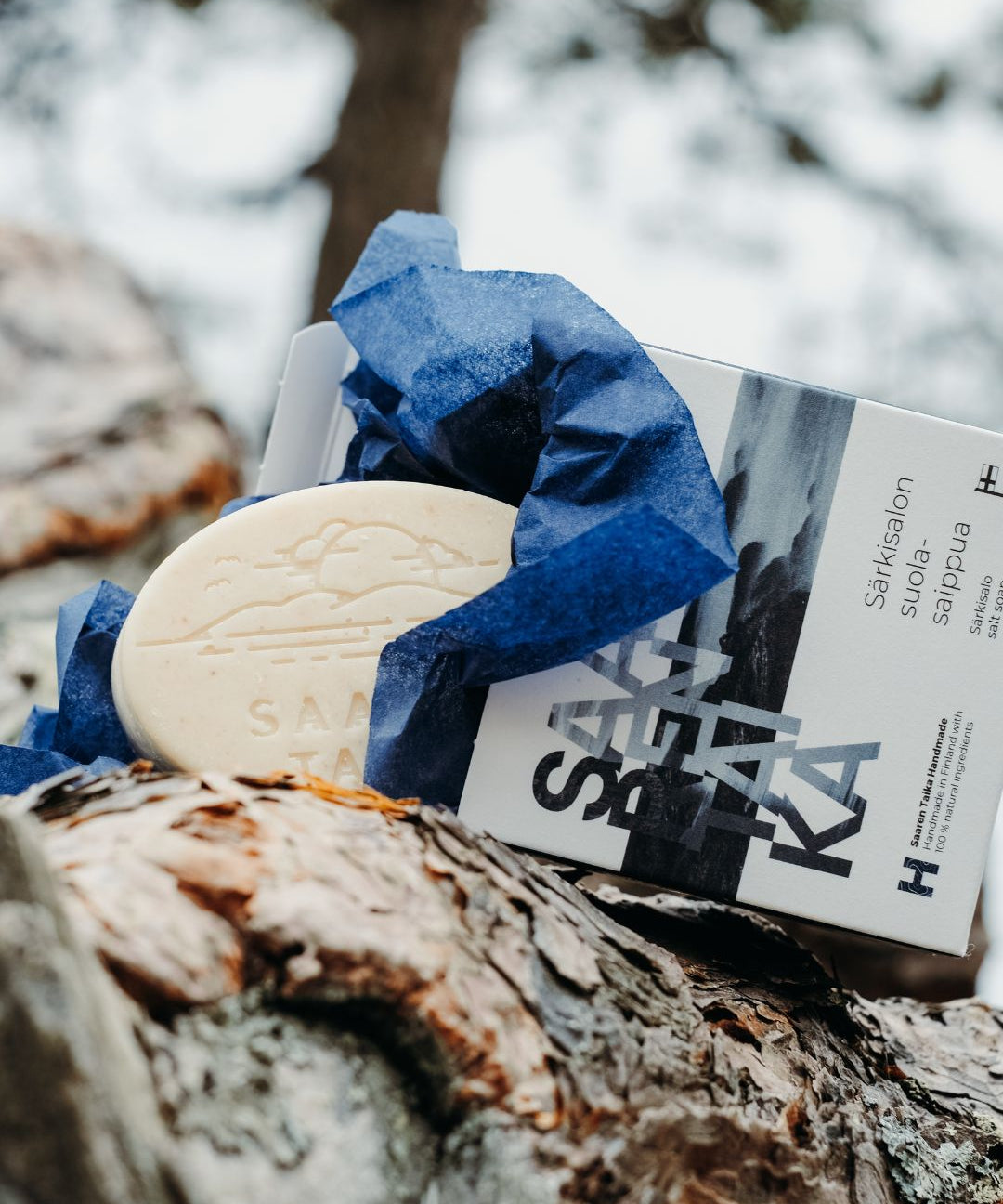Särkisalo Salt Soap™, for dry and rough skin, gently exfoliates, 100% natural, unisex